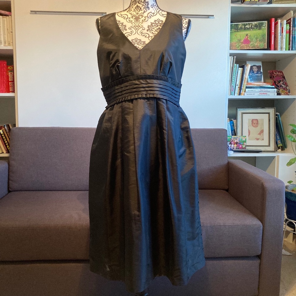 Chic Liz Claiborne Satin Cocktail Dress - Size 10 EUC